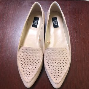 Cream Colored Suede Flats